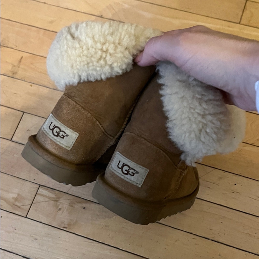 UGG Kids Tan Shearling Boots